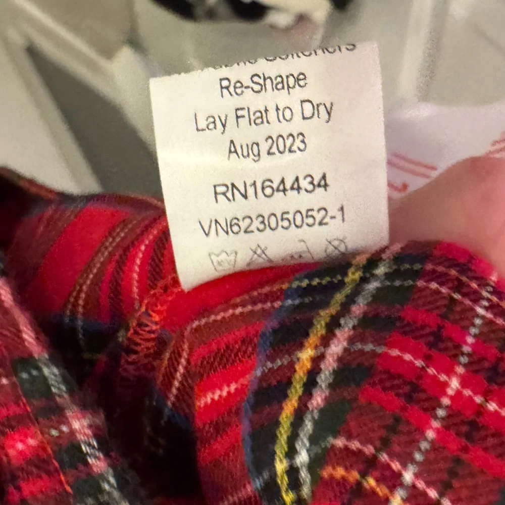 Love & Grow Merry Little Plaid Twirl Flannel Christmas Dress Girl 6Y